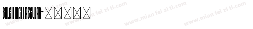 BKLeitingti Regular字体转换